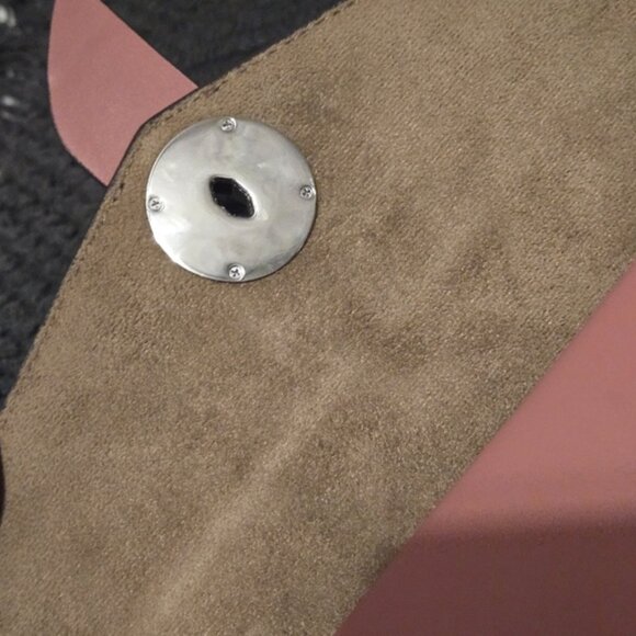 Michael Kors Studded Pink Crossbody Shoulder Bag - Picture 4 of 4